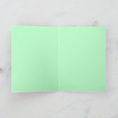 Donkey Birthday Card in Green Karte (Innenseite)