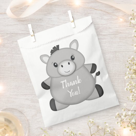 Donkey Birthday Party Geschenktütchen (Ausgeschnitten)