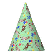 Donkey Birthday Party Hat in Green Partyhütchen (Rechts)