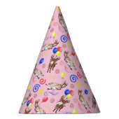 Donkey Birthday Party Hat in Pink Partyhütchen (Rechts)