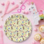 Donkey Birthday Party Paper Plates in Yellow Pappteller (Party)