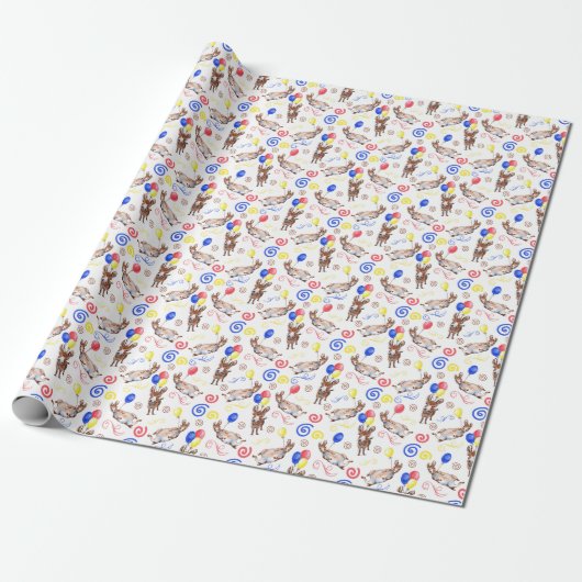 Donkey Birthday Wrapping Paper Geschenkpapier (Ungerollt)