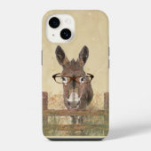 Donkey Burro mit Brille für Kleinkinder iPhone Hülle (Rückseite)
