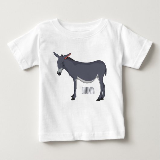 Donkey Cartoon Baby T-shirt (Vorderseite)