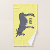 Donkey Cartoon Badhandtuch Set (Handtuch)