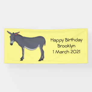 Donkey Cartoon Banner