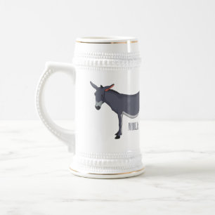 Donkey Cartoon Bierglas