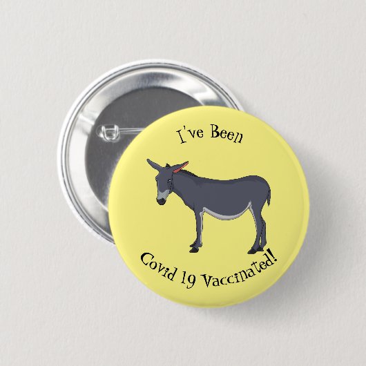 Donkey Cartoon Button (Vorne & Hinten)