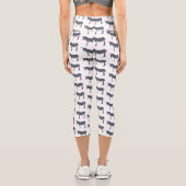 Donkey Cartoon Capri Leggings (Rückseite)