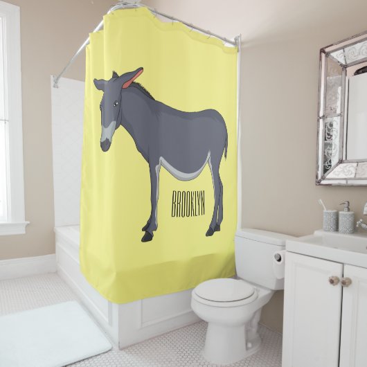 Donkey Cartoon Duschvorhang (Beispiel)