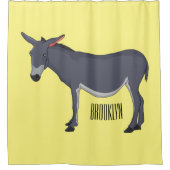 Donkey Cartoon Duschvorhang (Vorderseite)