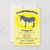 Donkey Cartoon Einladung (Vorderseite)