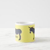Donkey Cartoon Espressotasse (Vorderseite)