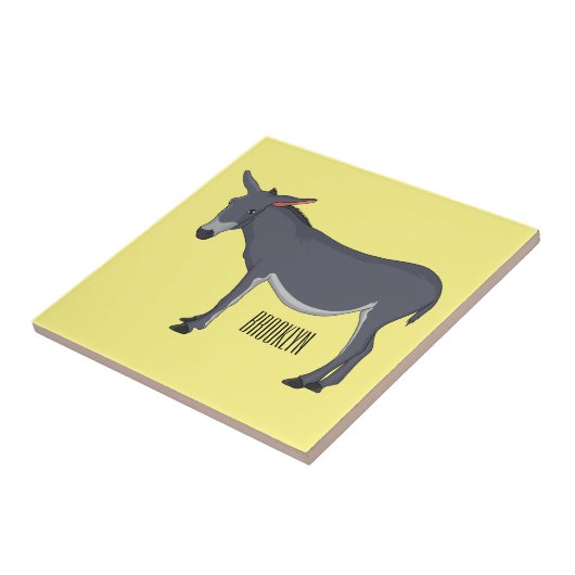 Donkey Cartoon Fliese (Seite)