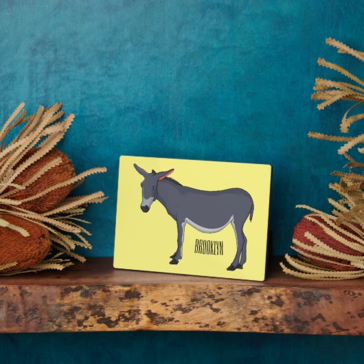 Donkey Cartoon Fotoplatte (Seite)