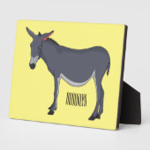 Donkey Cartoon Fotoplatte (Seite)