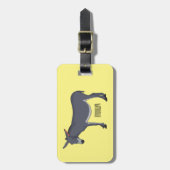 Donkey Cartoon Gepäckanhänger (Vorderseite vertikal)