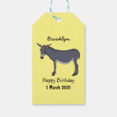 Donkey Cartoon Geschenkanhänger (Rückseite)