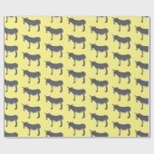 Donkey Cartoon Geschenkpapier (Flach)