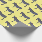 Donkey Cartoon Geschenkpapier (Ecke)