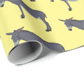 Donkey Cartoon Geschenkpapier (Rolleneckpunkt)