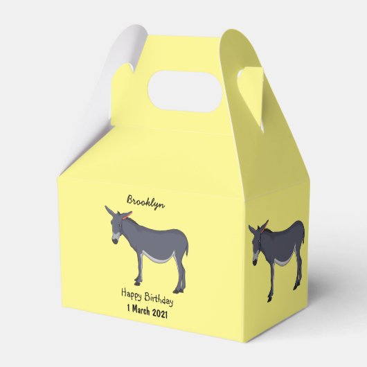 Donkey Cartoon Geschenkschachtel (Vorderseite)