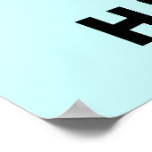 Donkey Cartoon Hee Hawww! Poster (Ecke)