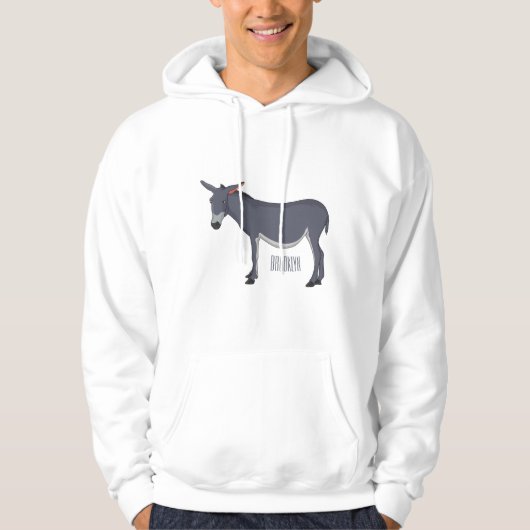 Donkey Cartoon Hoodie (Vorderseite)
