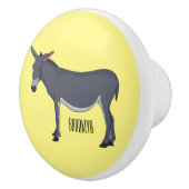 Donkey cartoon illustration keramikknauf (Rechts)