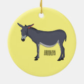 Donkey Cartoon Keramik Ornament (Hinten)