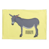 Donkey Cartoon Kissenbezug (Rückseite)