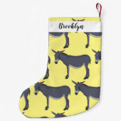 Donkey Cartoon Kleiner Weihnachtsstrumpf (Rückseite)