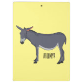 Donkey Cartoon Klemmbrett (Rückseite)