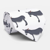 Donkey Cartoon Krawatte (Gerollt)