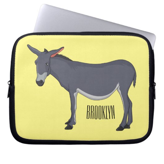 Donkey Cartoon Laptopschutzhülle (Vorderseite)