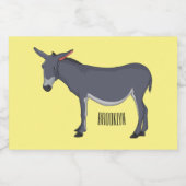 Donkey Cartoon Lebensmitteletikett (Einzelnes Label)