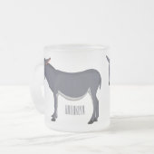 Donkey Cartoon Mattglastasse (Vorderseite Links)