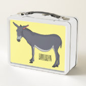 Donkey Cartoon Metall Brotdose (Rückseite)