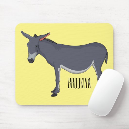 Donkey Cartoon Mousepad (Mit Mouse)