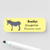 Donkey Cartoon Namensschild (Beispiel)