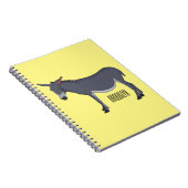 Donkey Cartoon Notizblock (Rechte Seite)