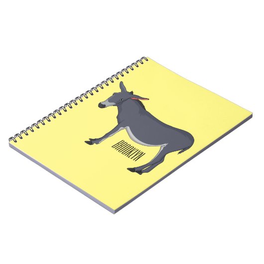 Donkey Cartoon Notizblock (Linke Seite)