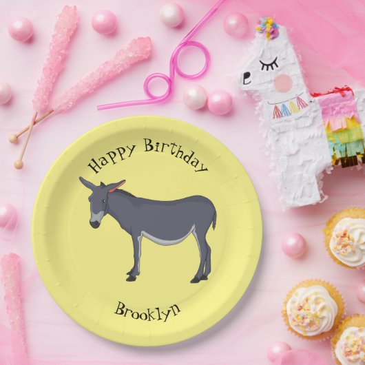 Donkey Cartoon Pappteller (Party)