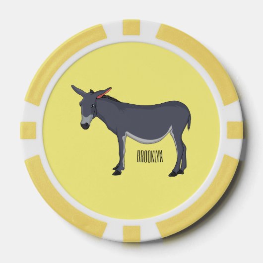 Donkey Cartoon Pokerchips (Vorderseite)