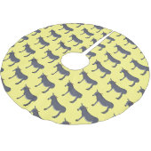 Donkey Cartoon Polyester Weihnachtsbaumdecke (Schrägansicht)