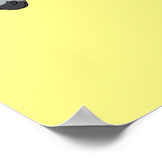 Donkey Cartoon Poster (Ecke)