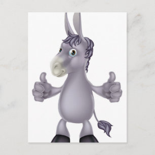 Donkey Cartoon Postkarte