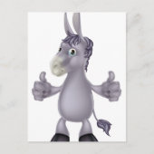 Donkey Cartoon Postkarte (Vorderseite)