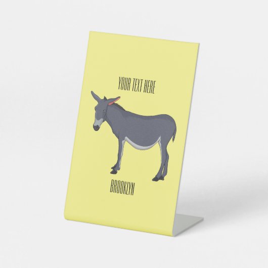 Donkey Cartoon Sockelschild (Vorderseite)