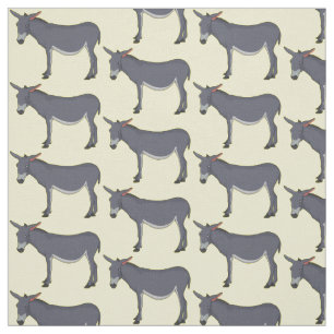 Donkey Cartoon Stoff